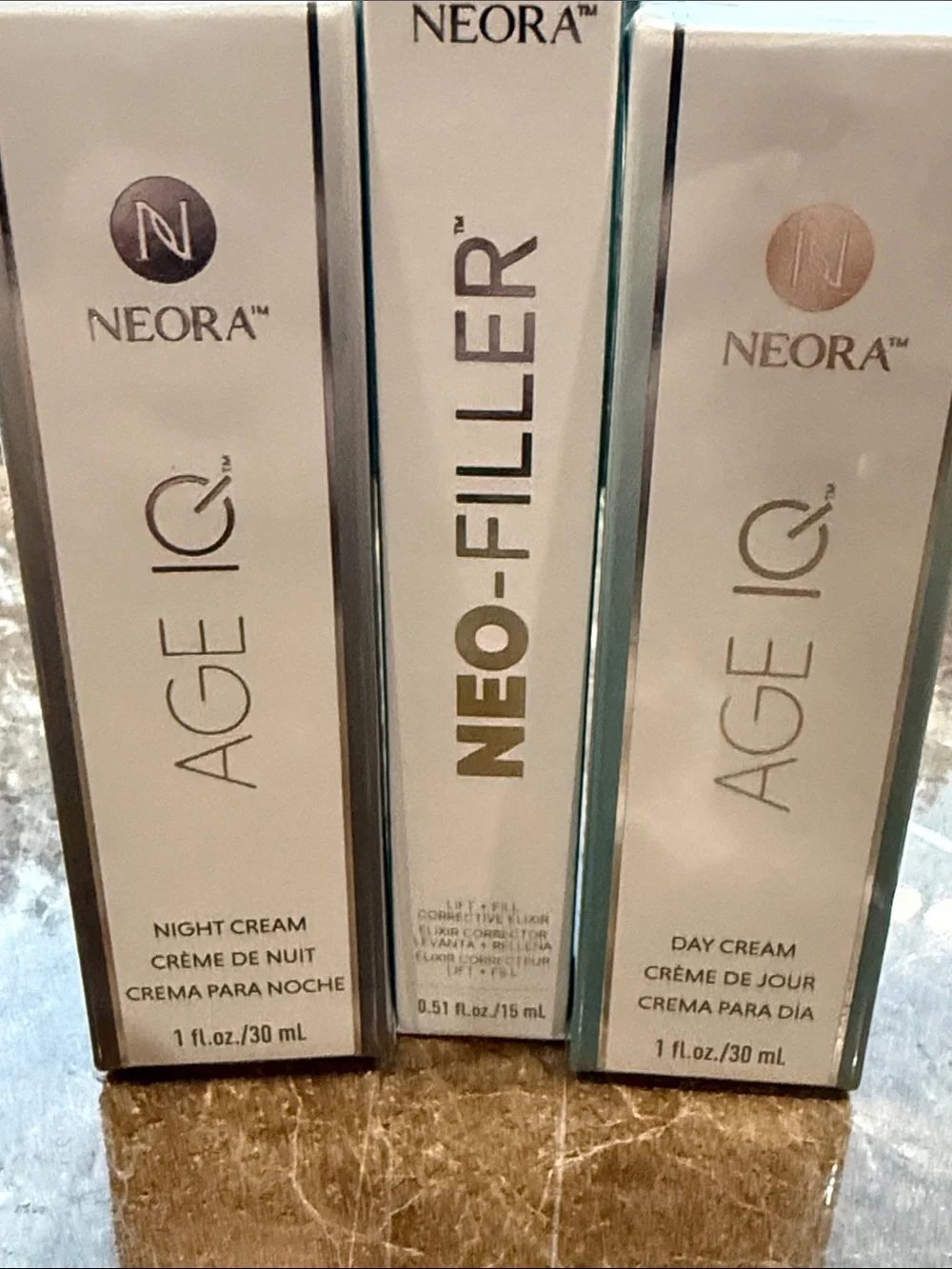 Neora Fill, Lift & Glow Set — Cream Facial Serum & Face Oil
